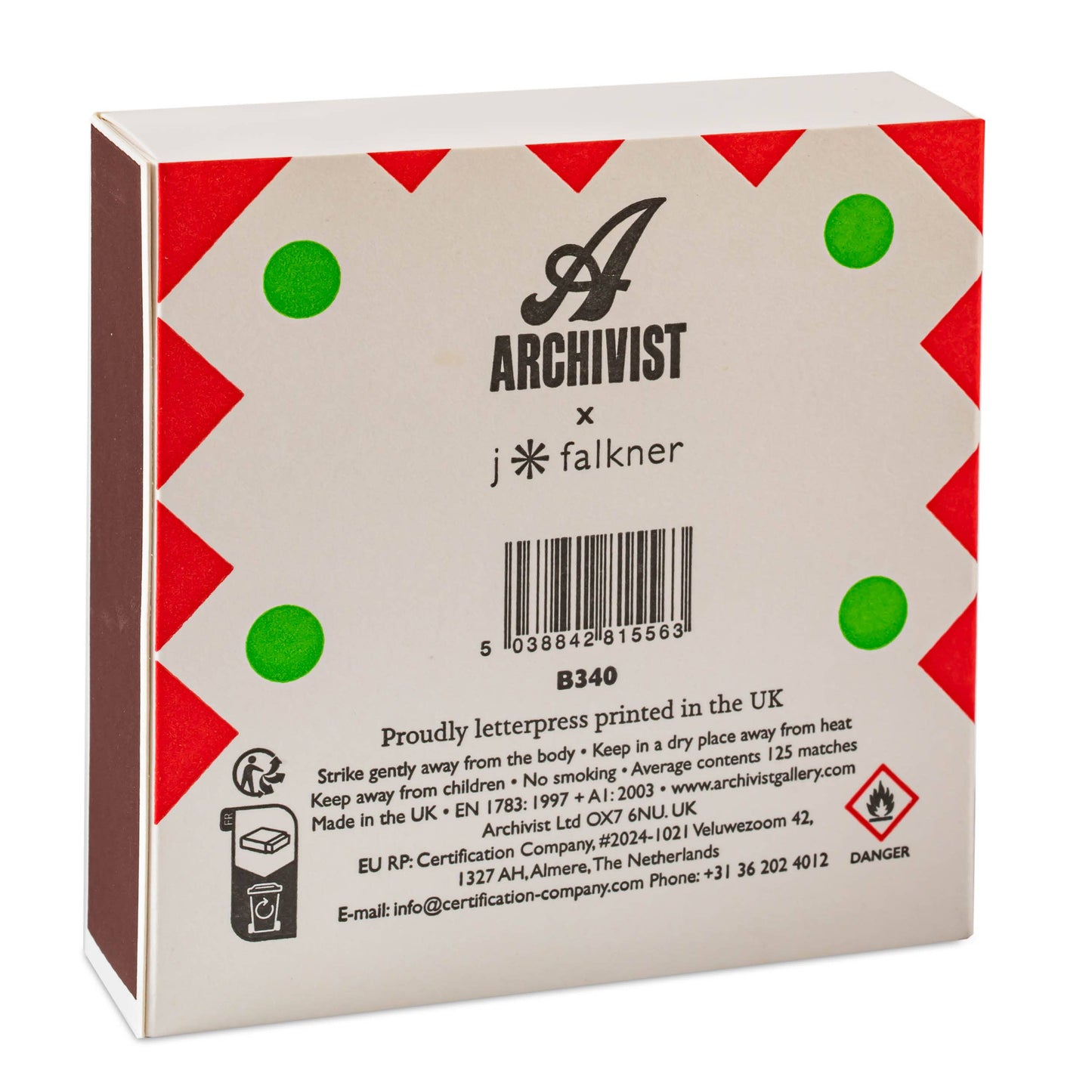 Streichhölzer - Zwinkernder Weihnachtsmann