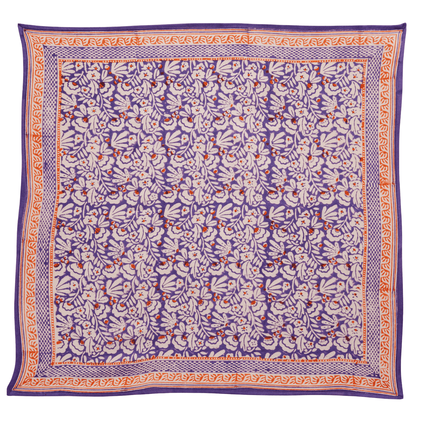 Tuch - Blumenmuster, Lila
