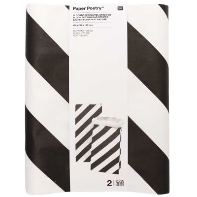Blockbottombag - diagonale Streifen