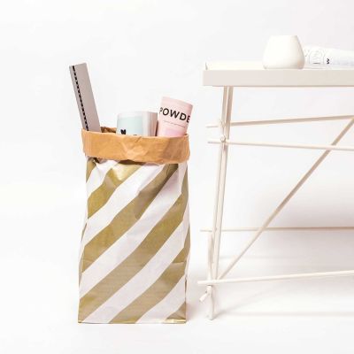 Blockbottombag - diagonale Streifen