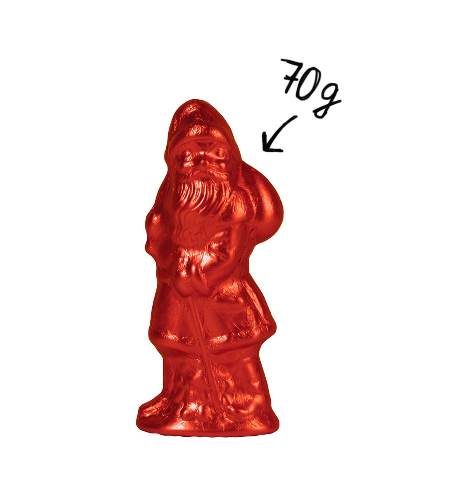 Schoko Weihnachtsmann, diverse Farben