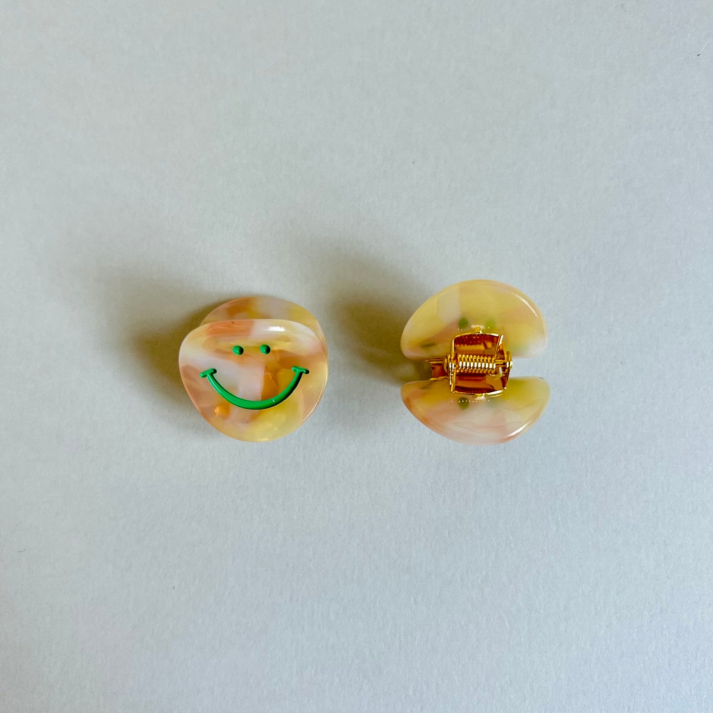 Haarspange rund - Smiley