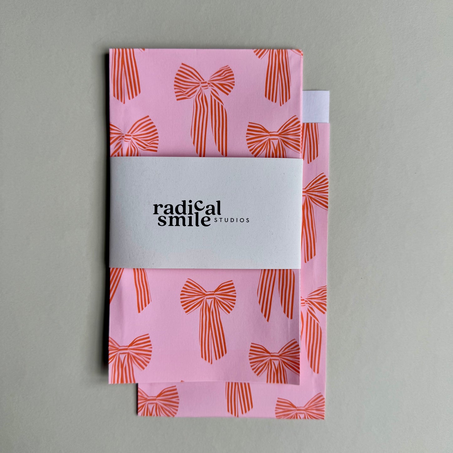 Flatbags - Schleifen, rosa/orange