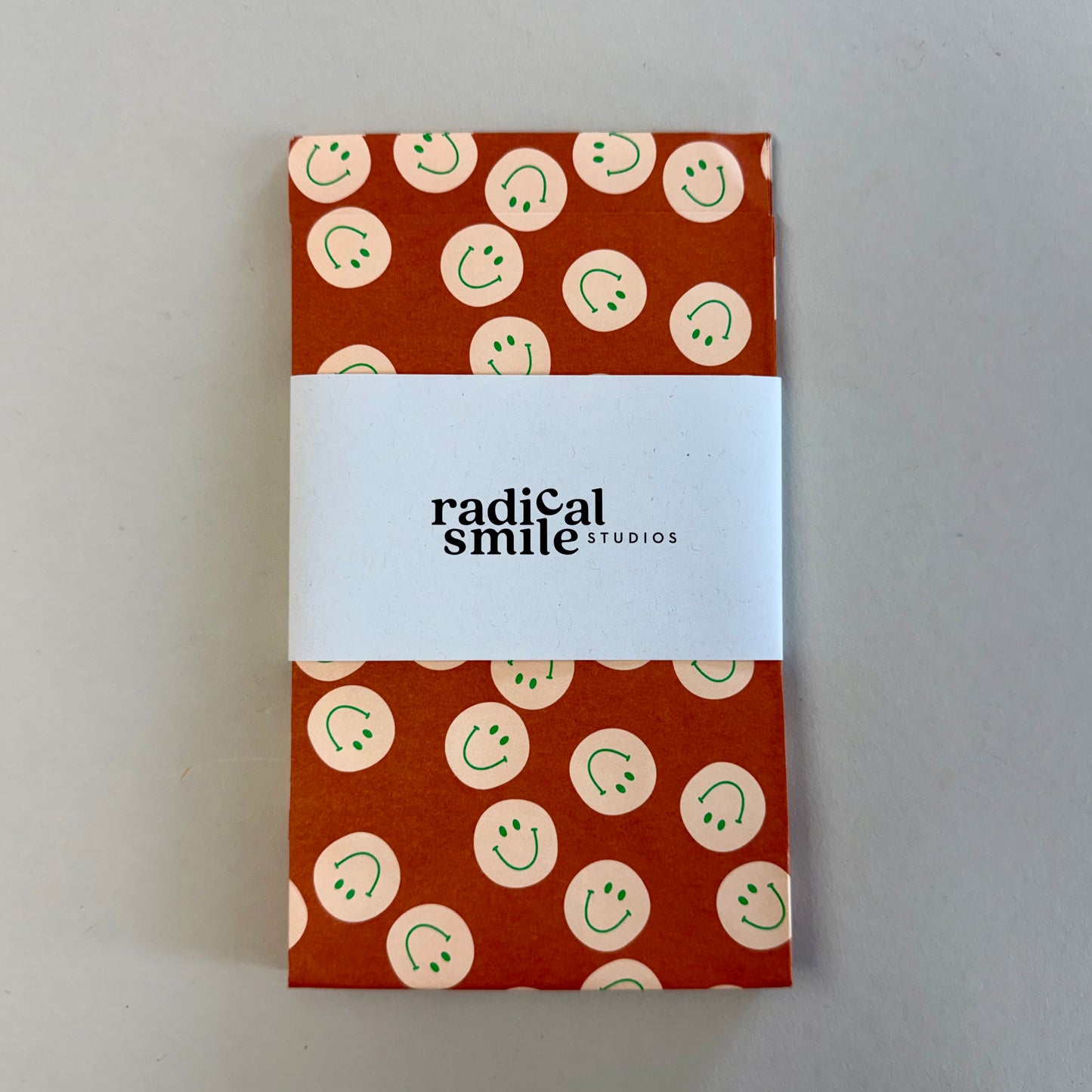 Blockbottombag - Smiley cognac