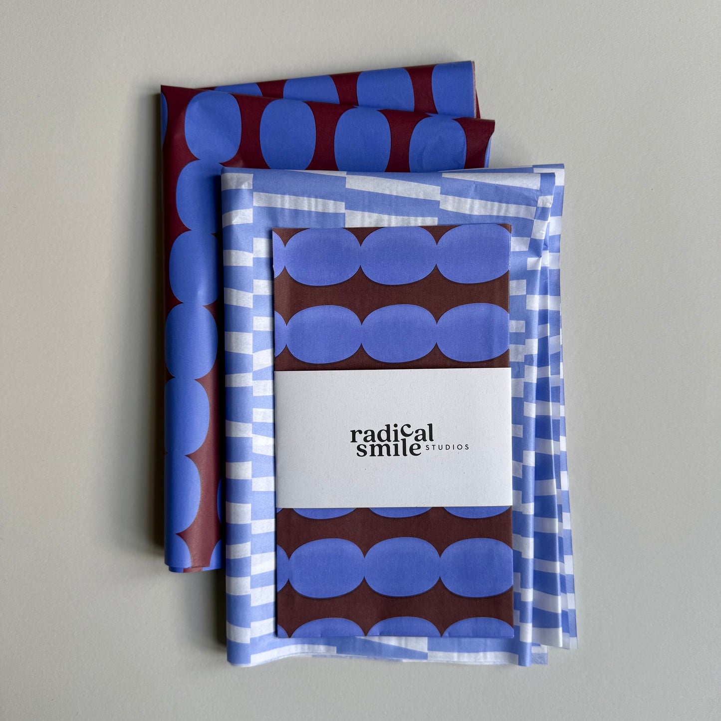 Flatbags - Dots, blau/aubergine