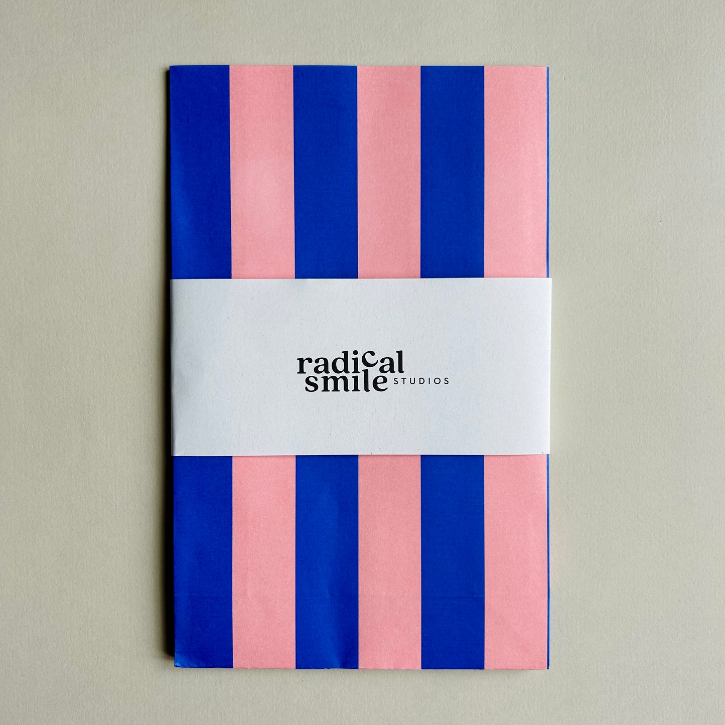 Blockbottombag - Blockstreifen, cobalt blau/rosa, diverse Größen