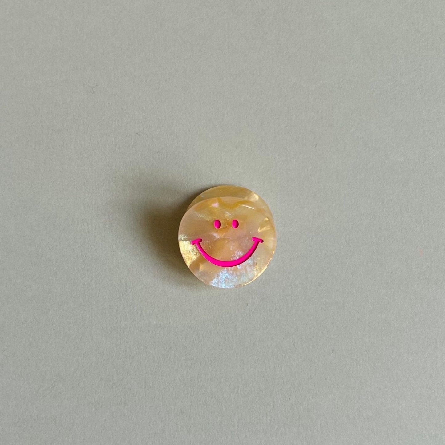 Haarspange rund - Smiley