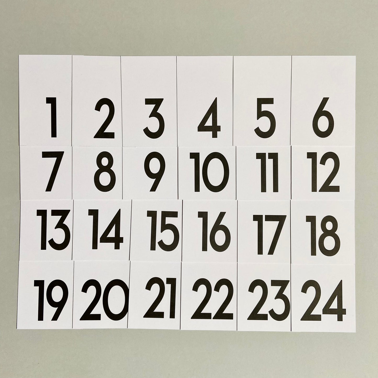 Set - Adventskalender-Zahlen