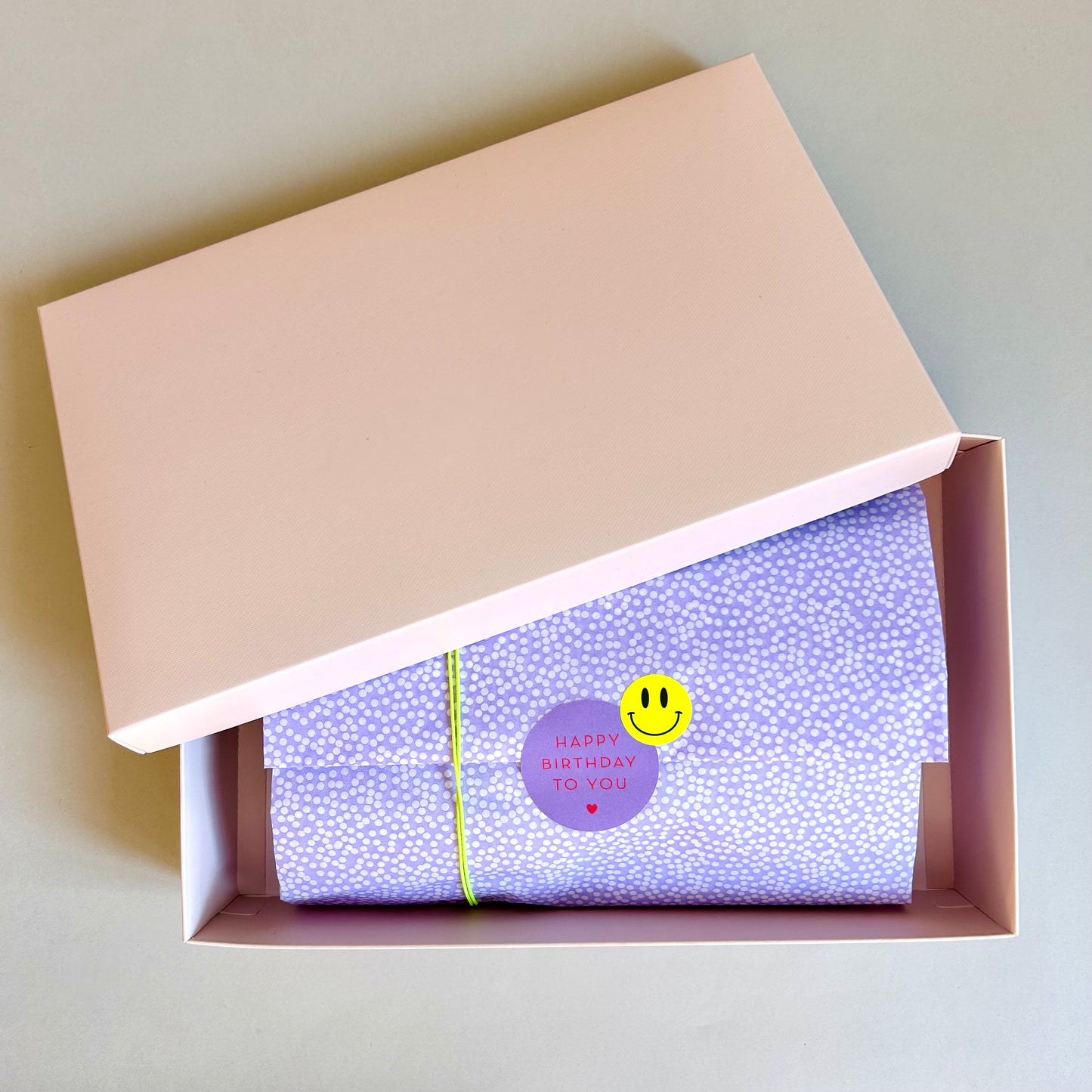 Geschenkbox mit Deckel - stabil, nude