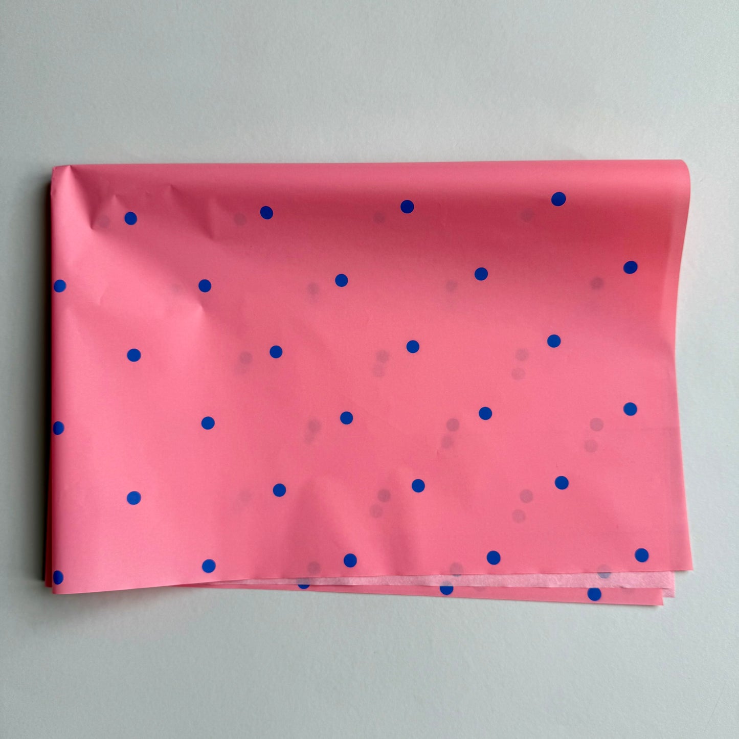 Seidenpapier - Dots, rosa / blau