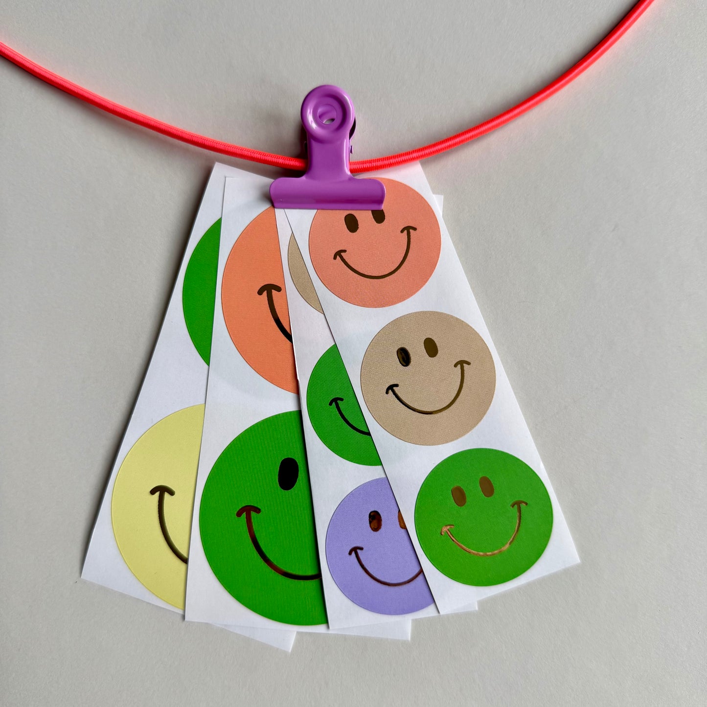Sticker Set - Smiley Mix/gold