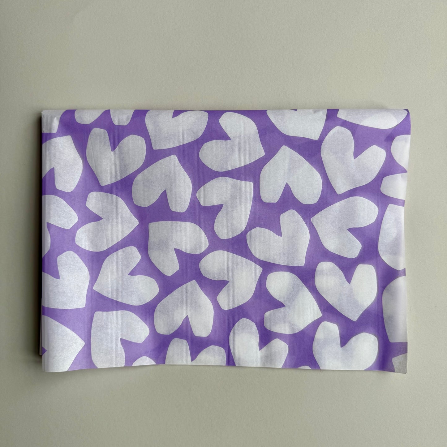 Seidenpapier - Herzen, lila