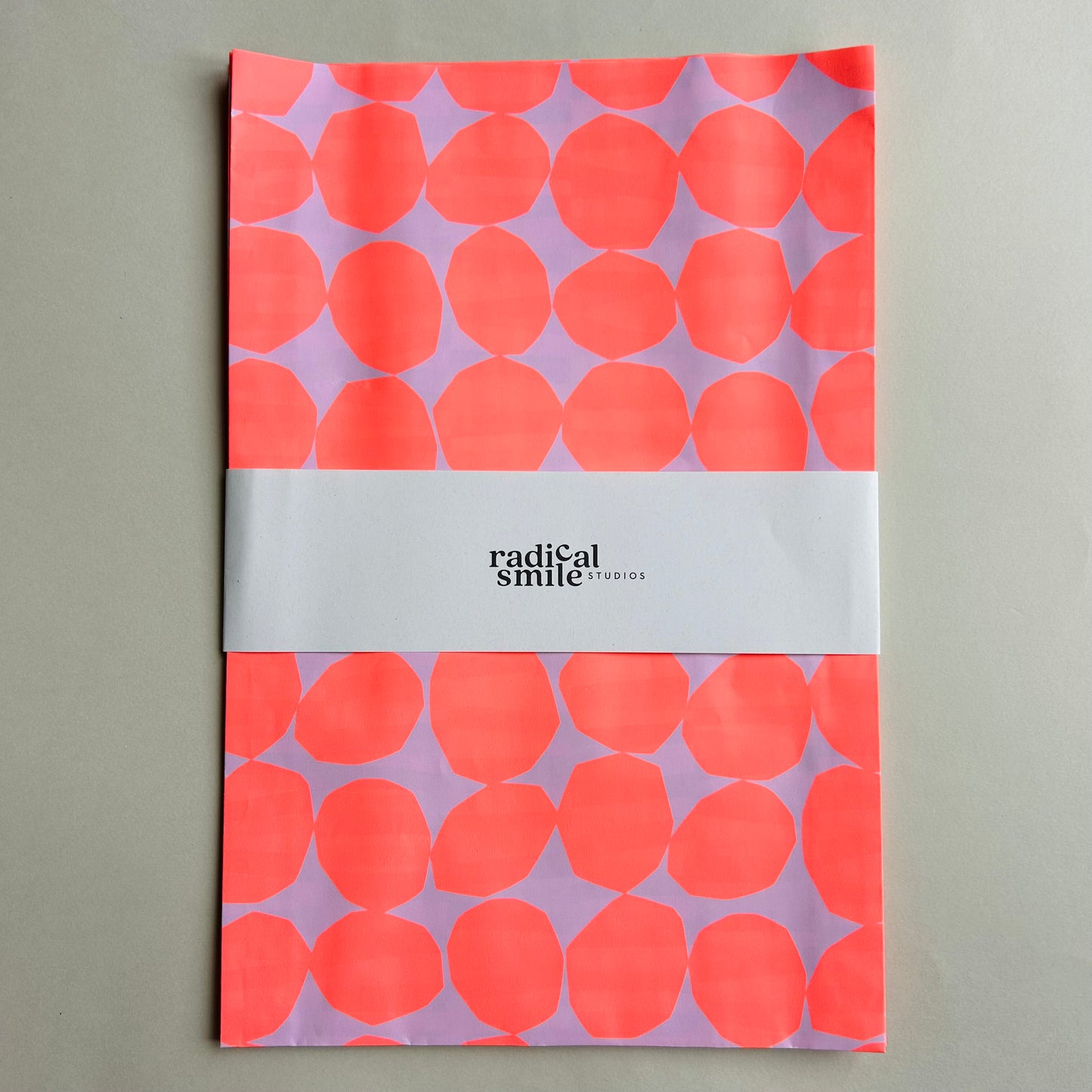 Flatbags - Große Punkte, neon koralle/flieder, diverse Größen