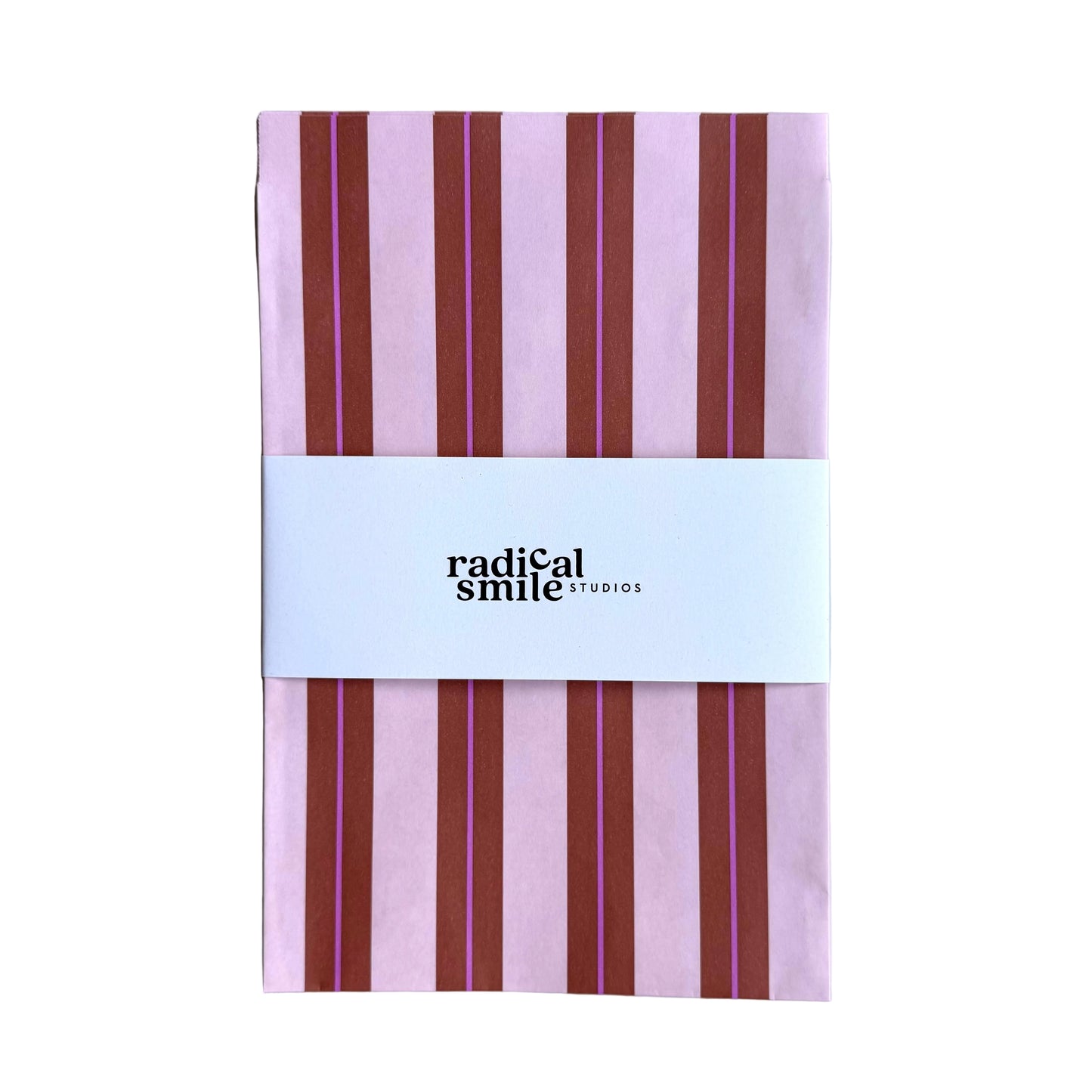 Flatbags - Streifen, rosé/hellbraun/pink