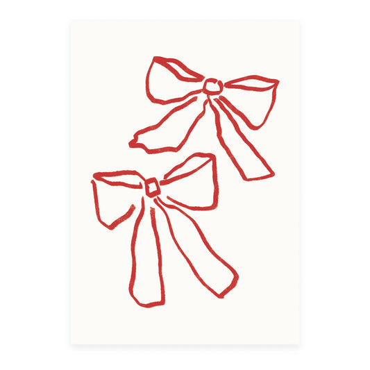 Postkarte 'Zwei Schleifen'