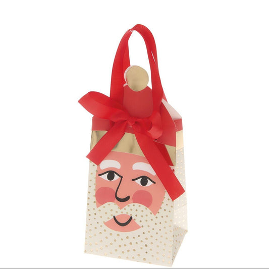 Geschenktüte mit Weihnachtsmann-Motiv