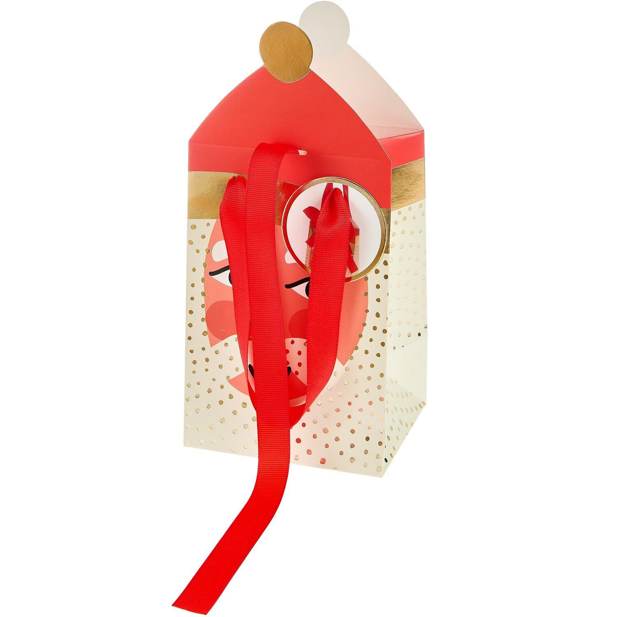 Geschenktüte mit Weihnachtsmann-Motiv