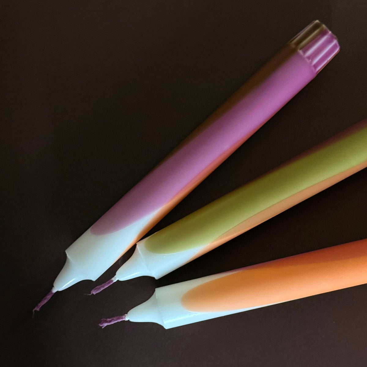 Stabkerzen - DIP DYE, Herbst