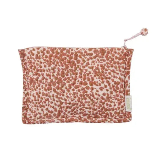 Kleine gesteppte Tasche -  Leopardenmuster
