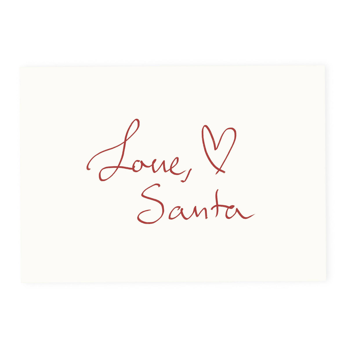 Postkarte 'Love, Santa'