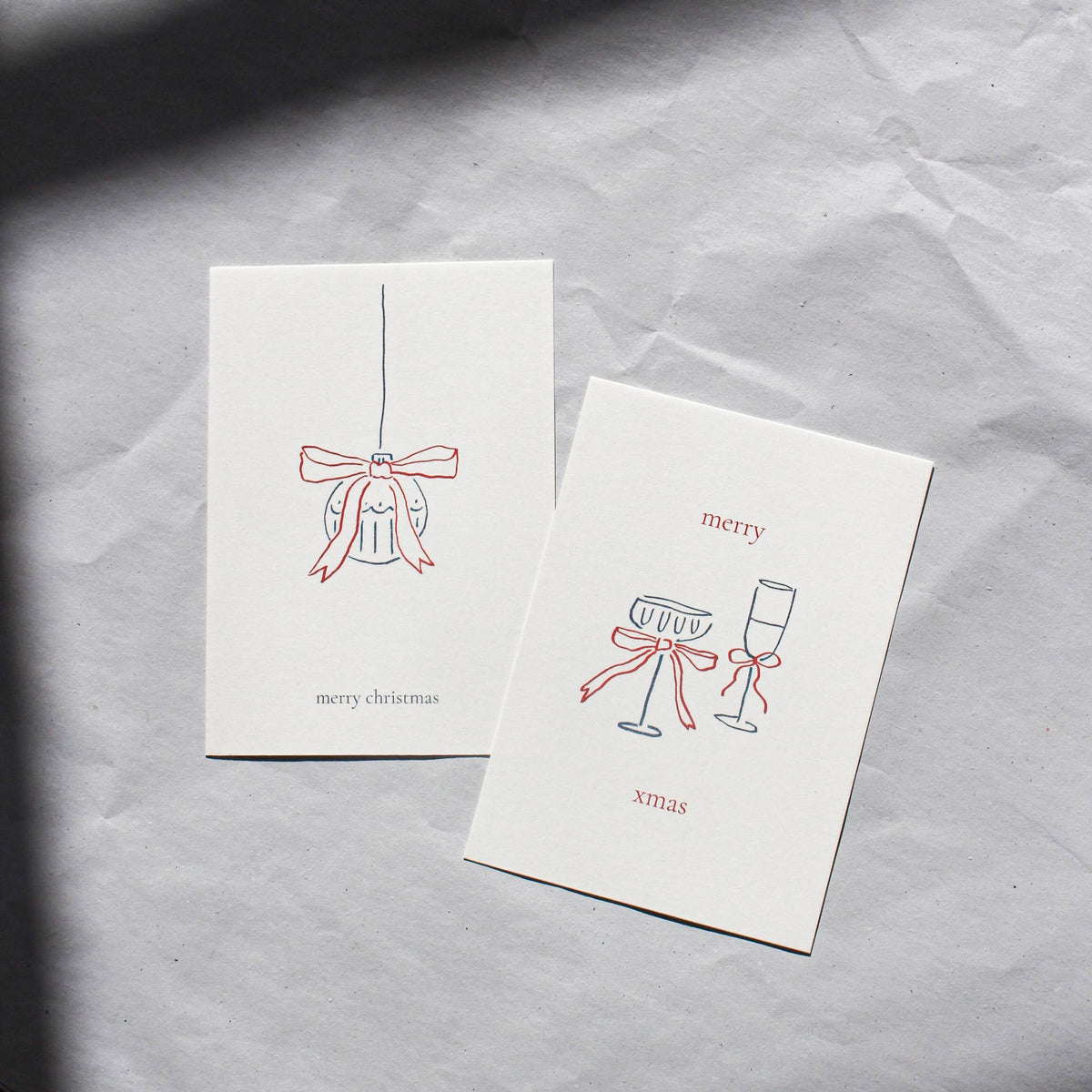 Postkarte 'merry x-mas'