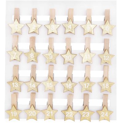Adventskalender Clips - Sterne
