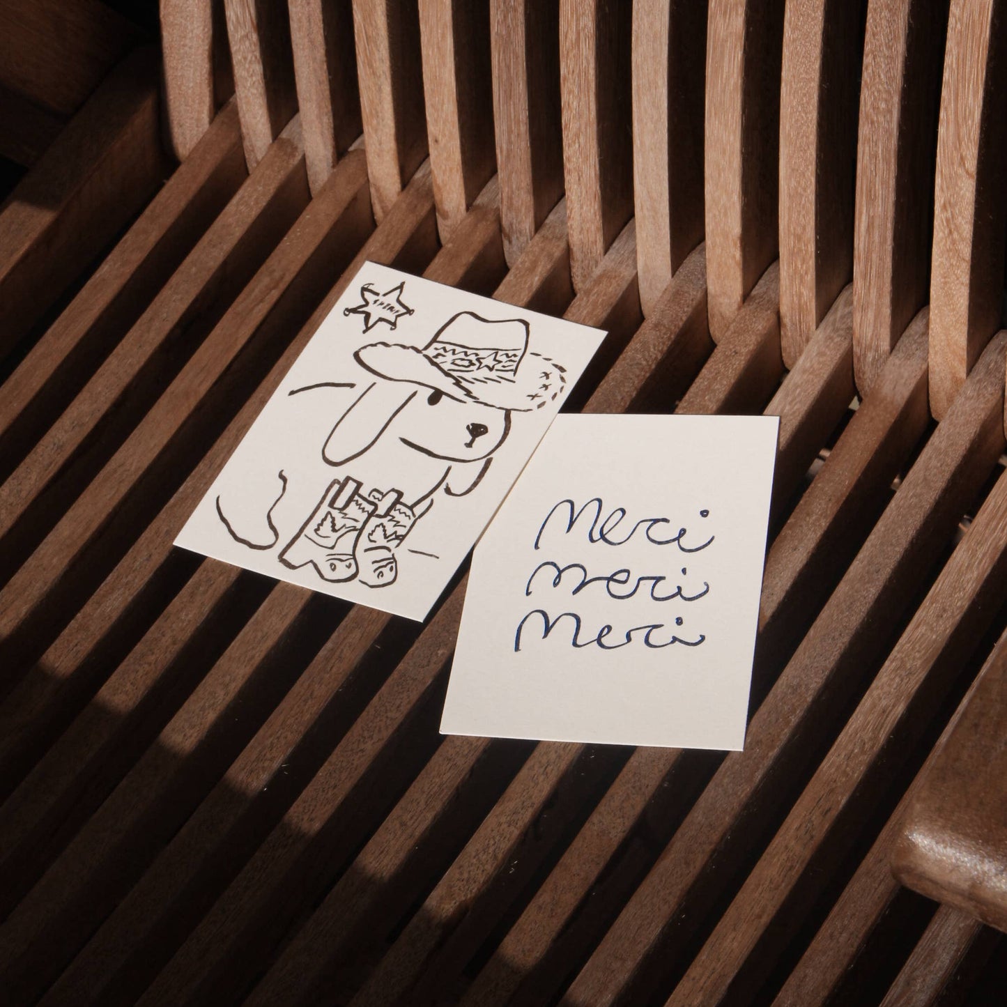 Postkarte 'Sheriff Bunny'