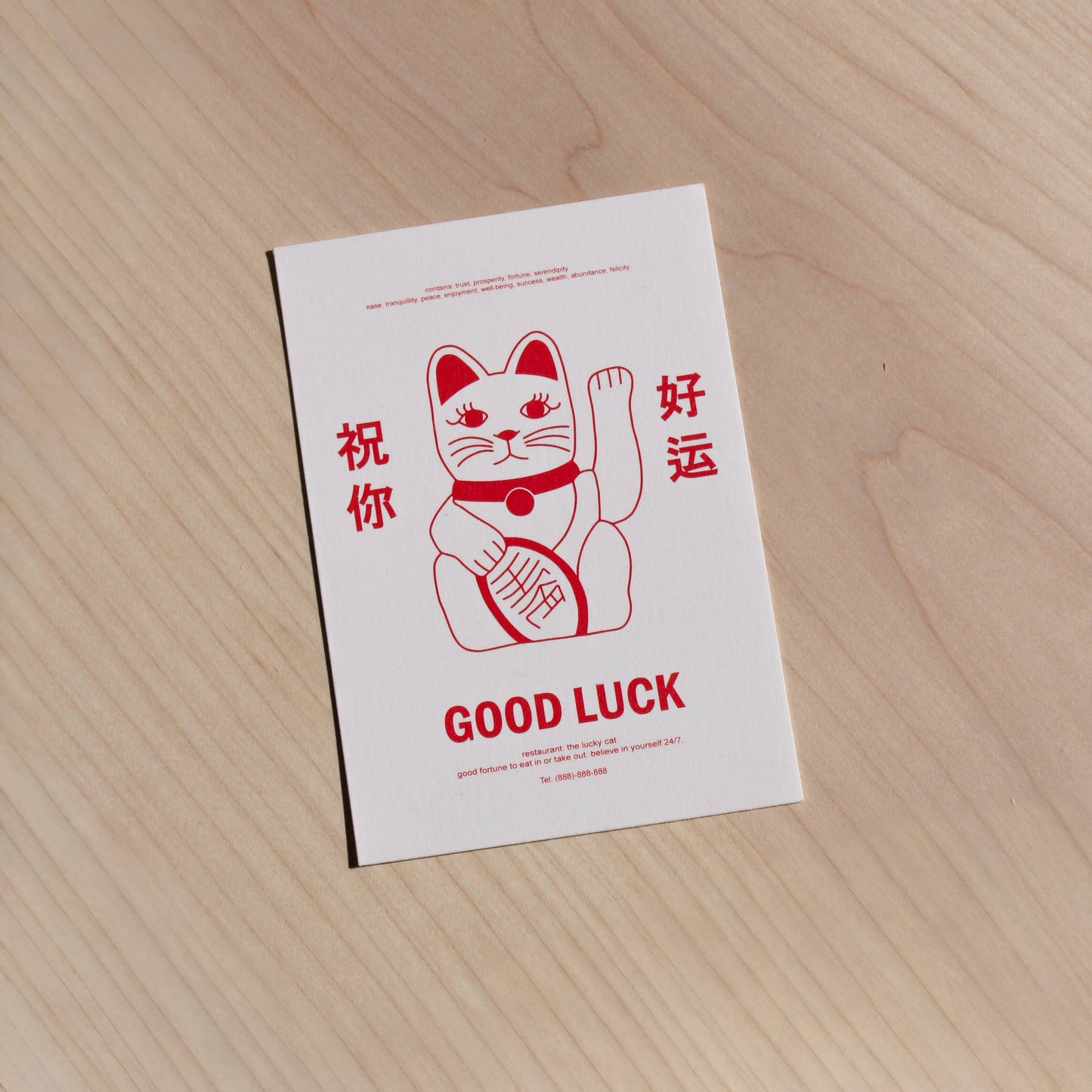 Postkarte 'The Lucky Cat'