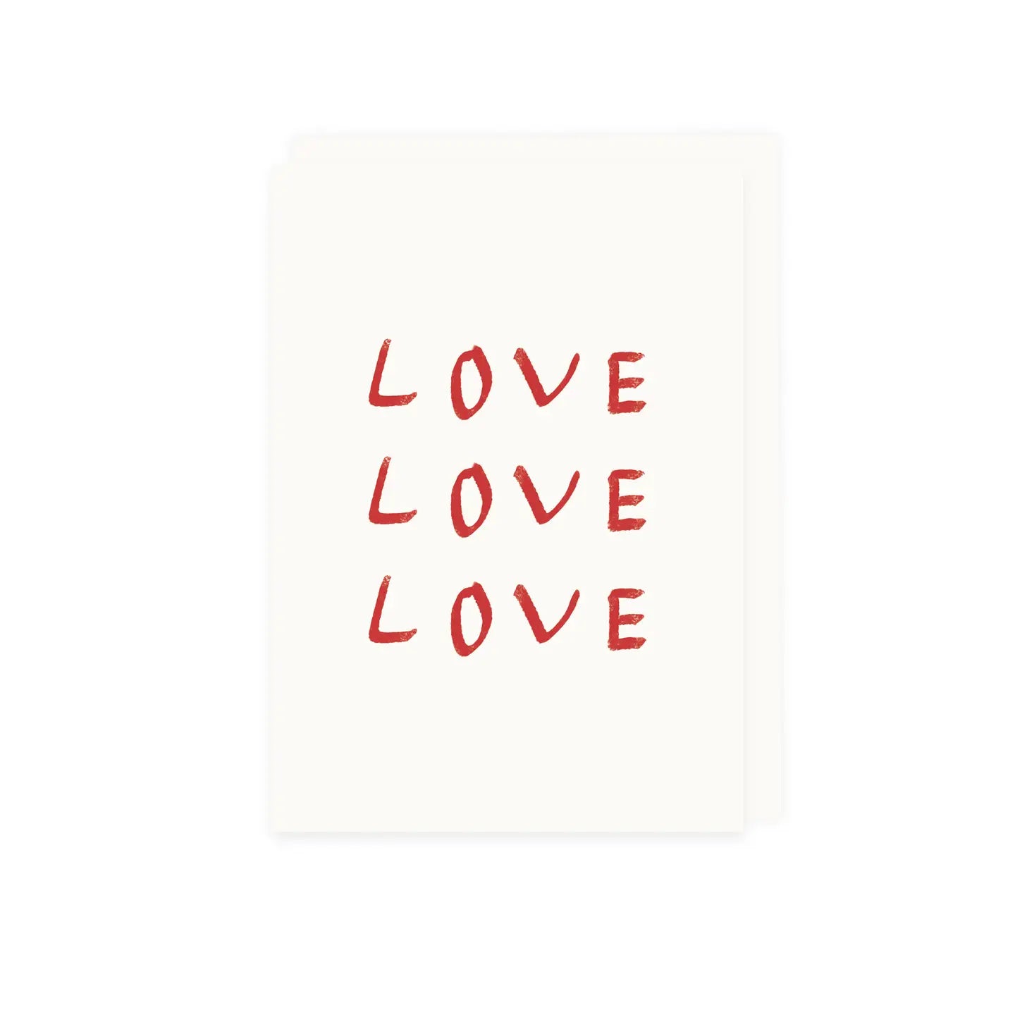 Klappkarte 'Love Love Love'