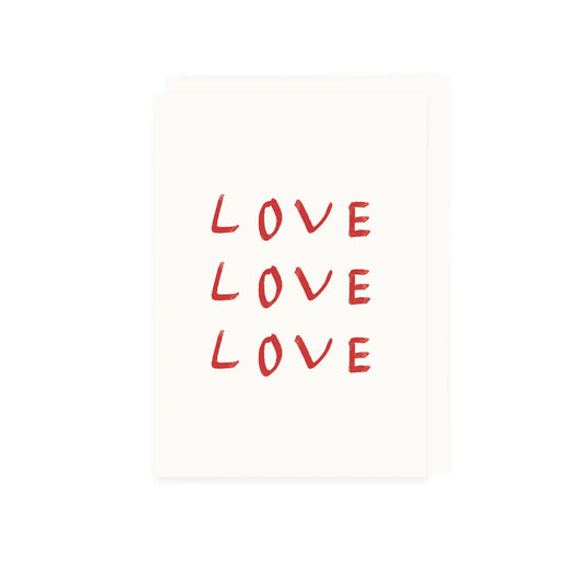Klappkarte 'Love Love Love'