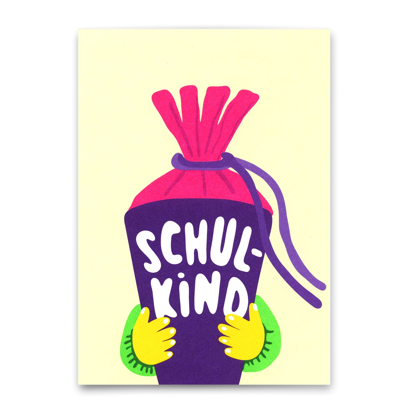 Postkarte Schulkind