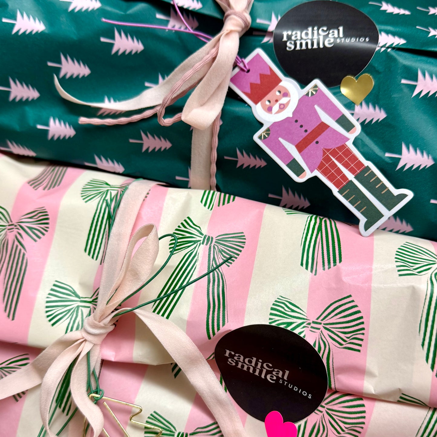 Geschenkband elastic - wellig