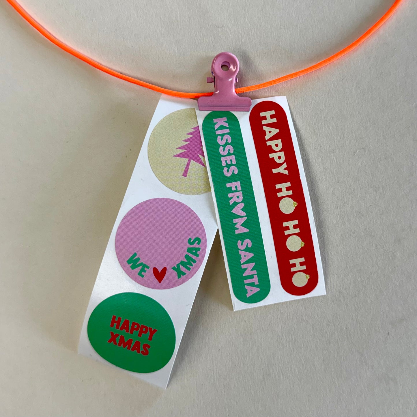 Sticker Set - Kisses from Santa