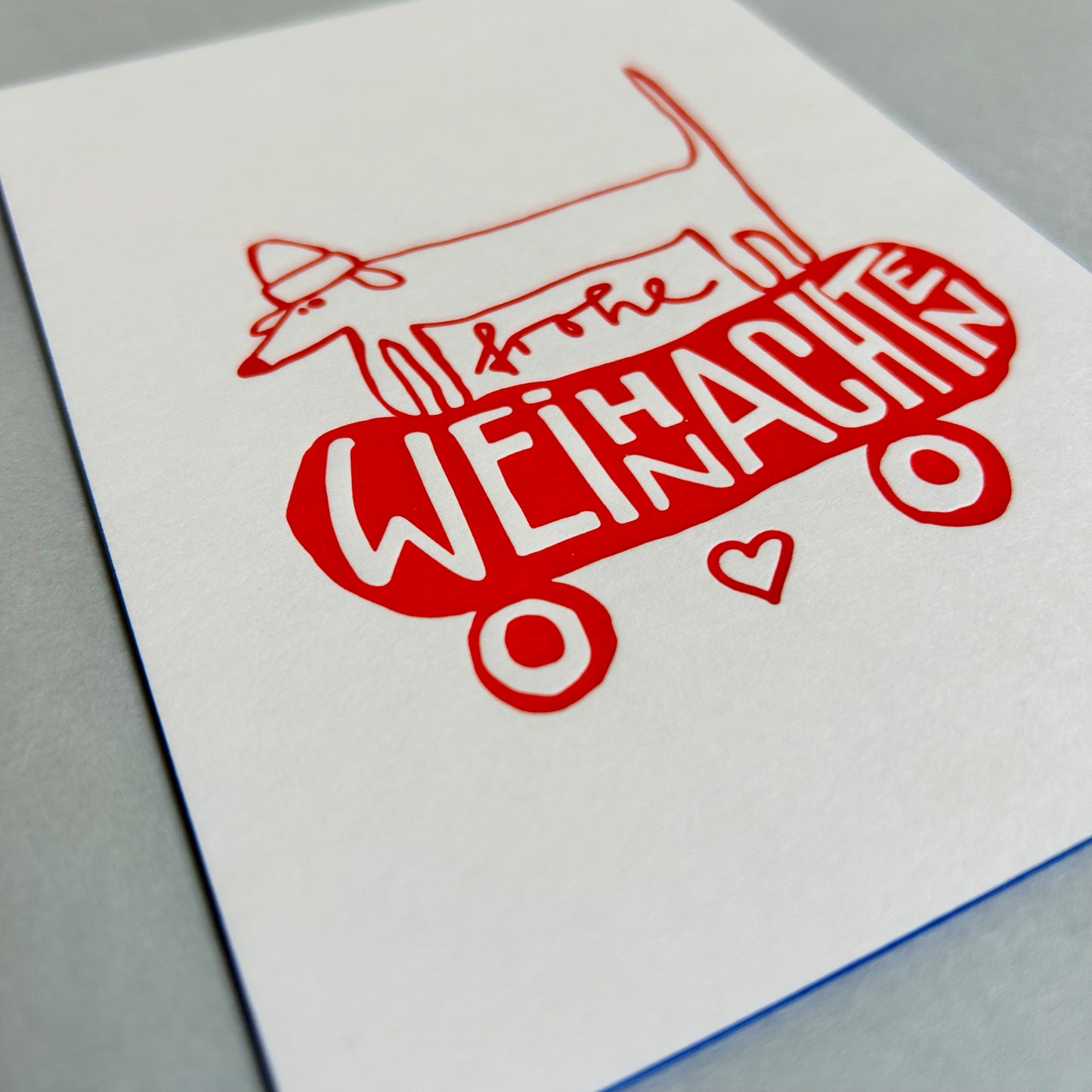 Postkarten - Letterpresse Weihnachten, diverse Motive