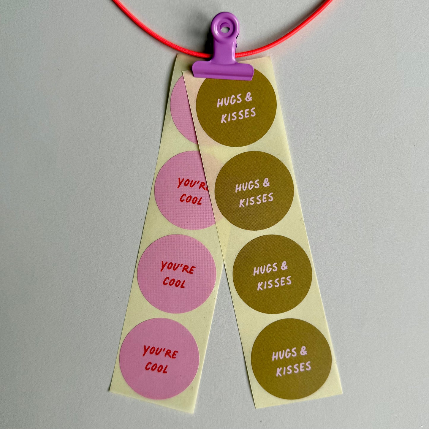 Sticker Set - you're cool/hugs & kisses