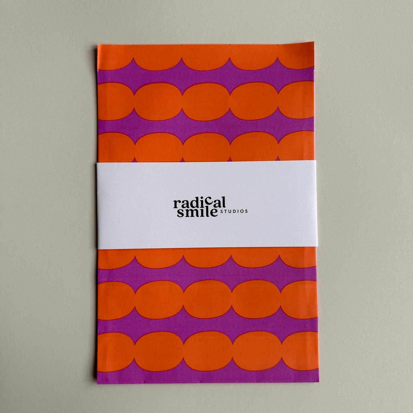 Flatbags - Dots, lila/neon orange