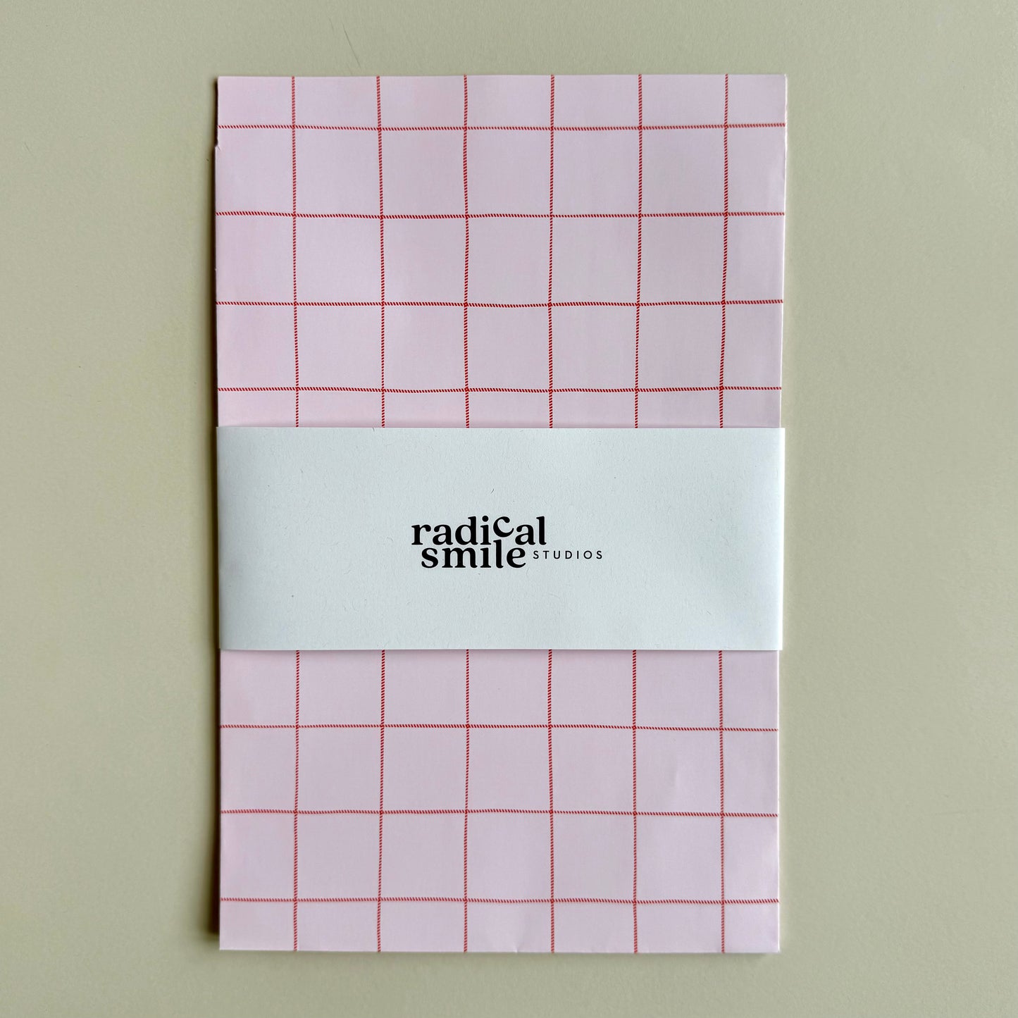 Flatbags - Gitter, rosé/orange