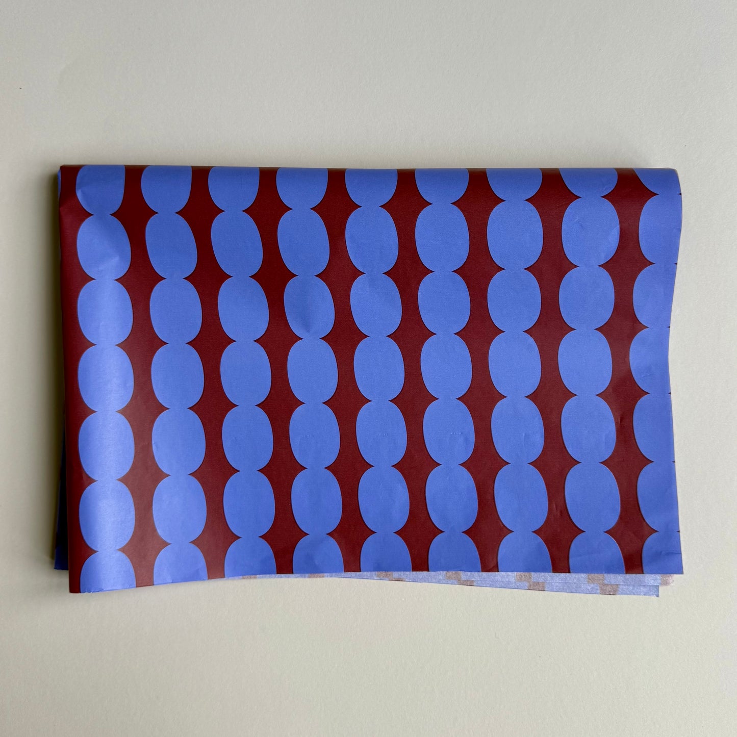 Seidenpapier - Dots, blau/aubergine