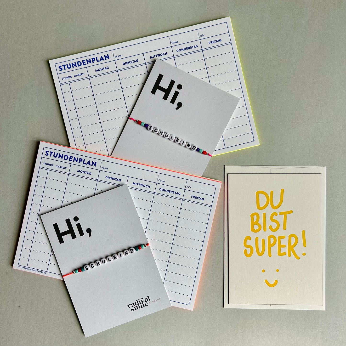 Stundenplan - Letterpress