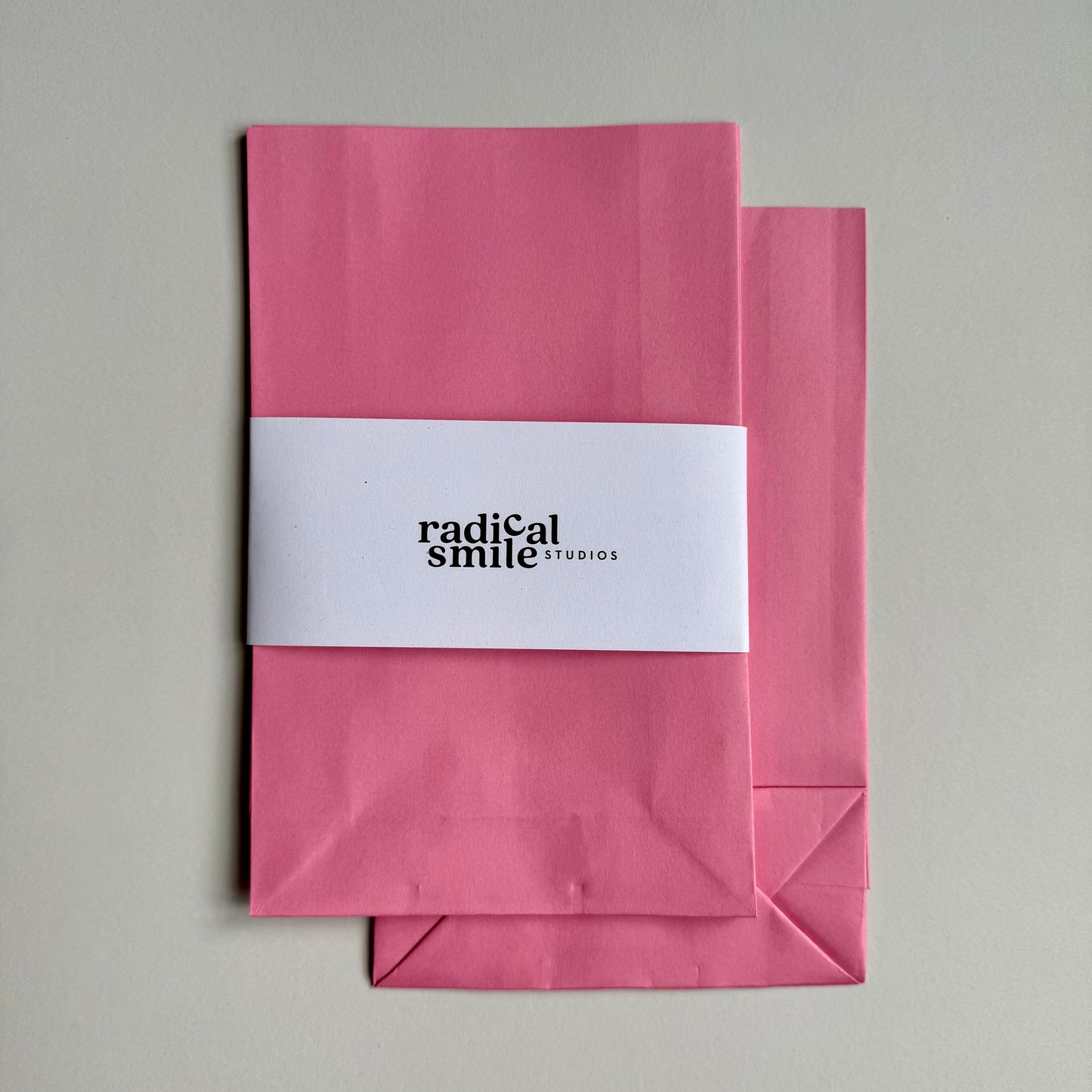 Blockbottombags - uni, rosa