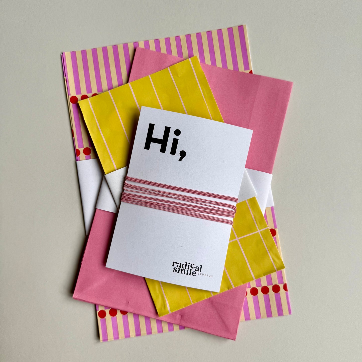 Blockbottombags - uni, rosa