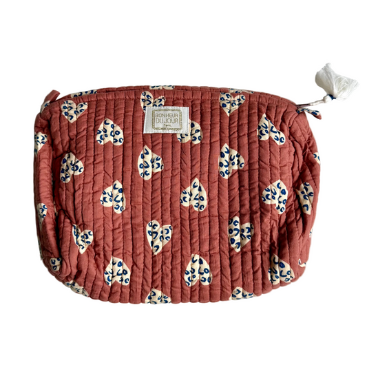 Großer Kulturbeutel - Herzen