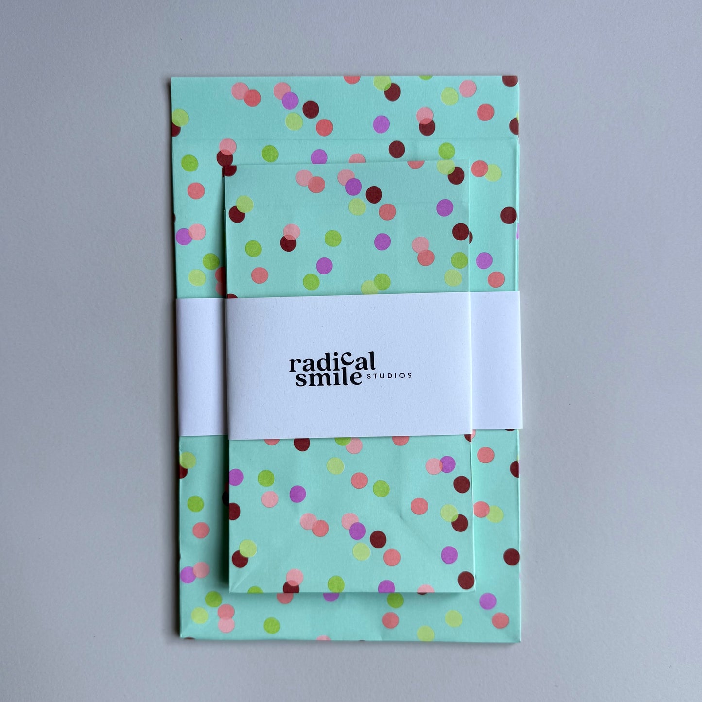 Blockbottombag - Konfetti, mint