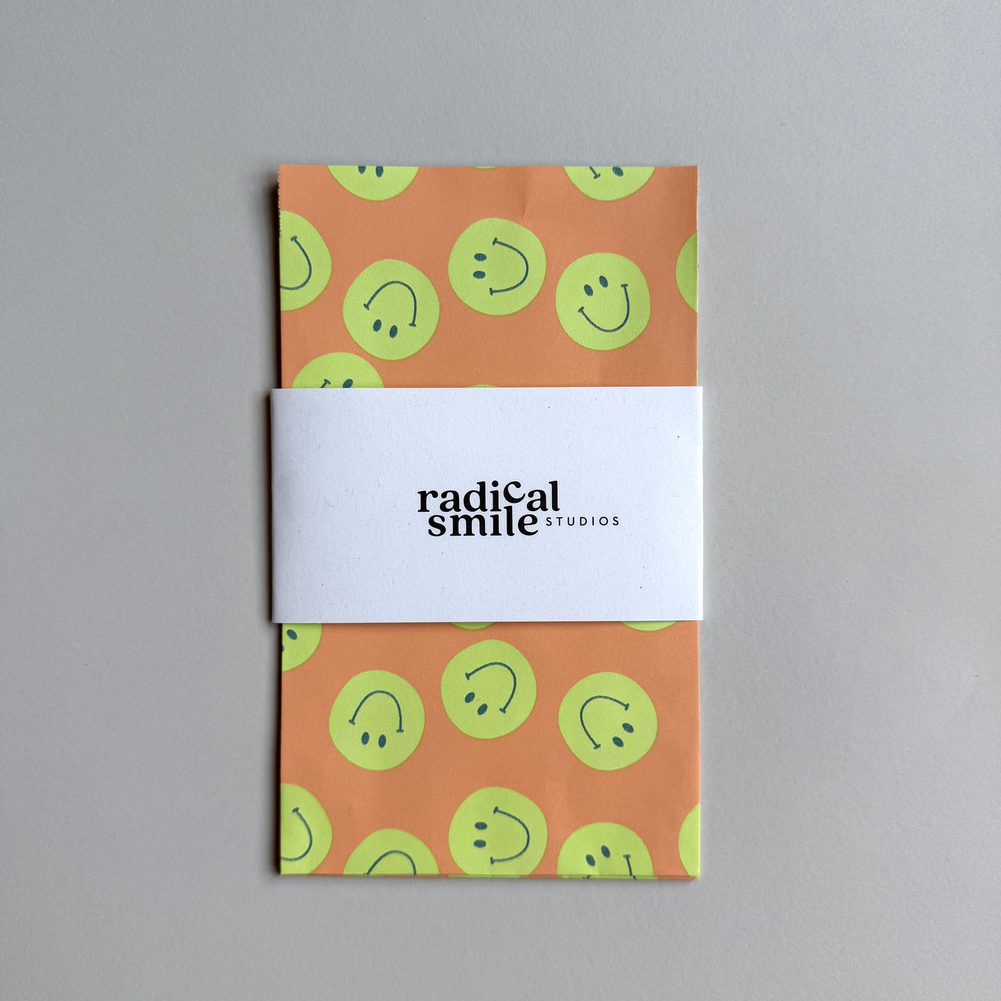 Flatbags - Smileys, apricot/lime, 2 Größen