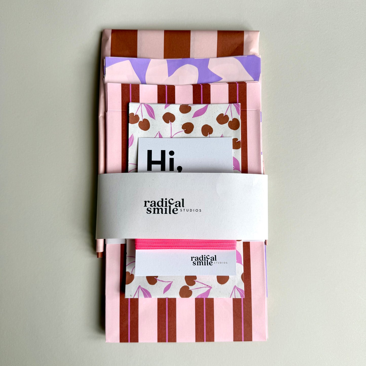 Bundle - ' Cherry & Stripes'