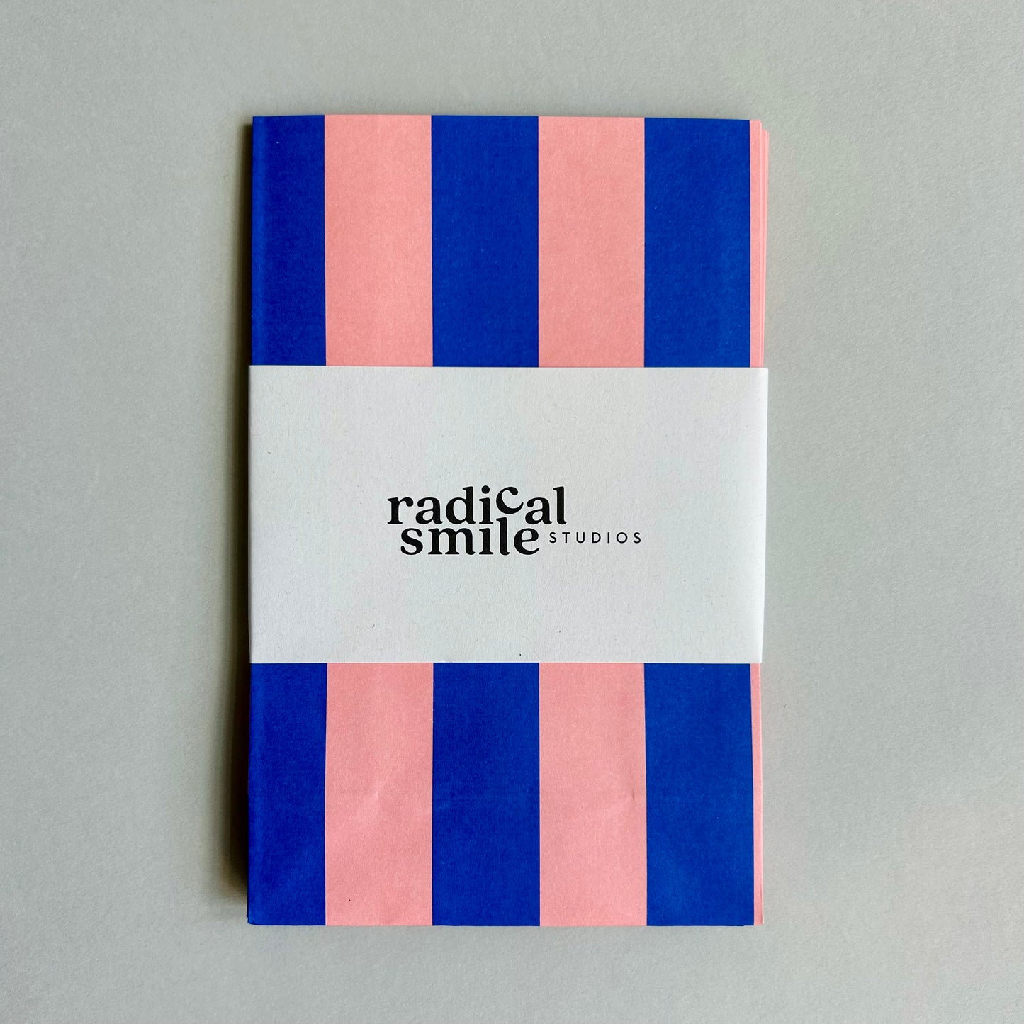 Blockbottombag - Blockstreifen, cobalt blau/rosa, diverse Größen