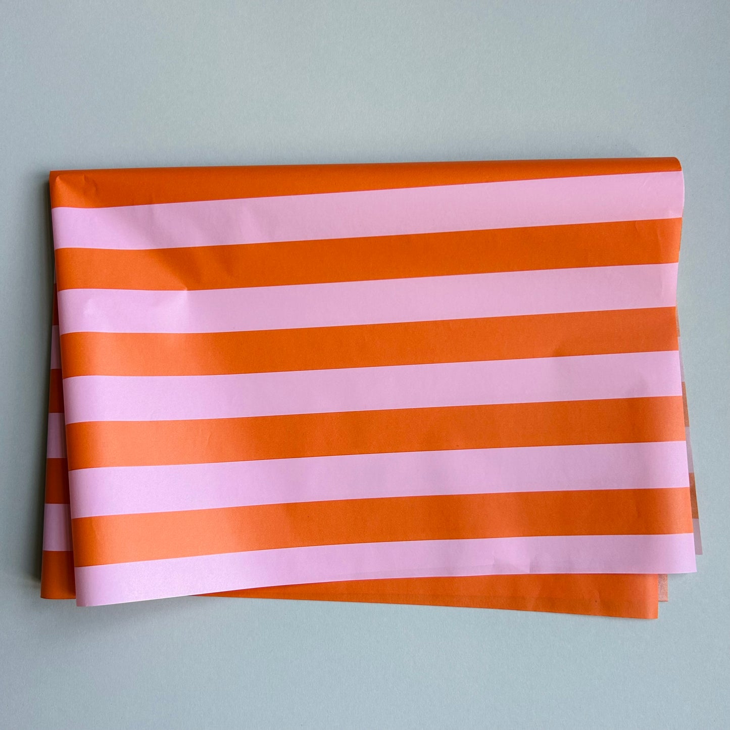 Seidenpapier - Blockstreifen, orange/rosa