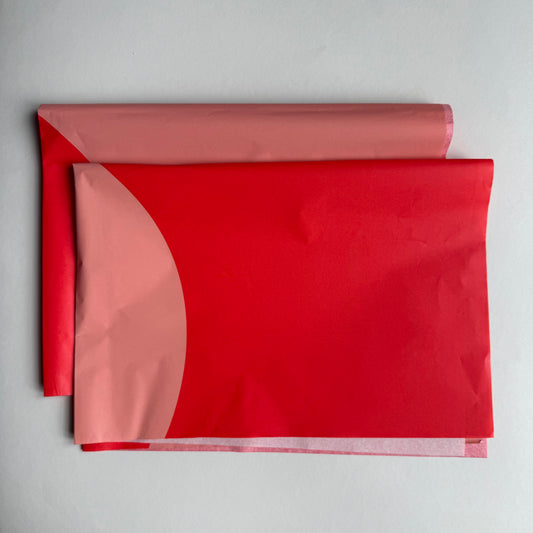 Seidenpapier - 2-farbig, rot/grapefruit