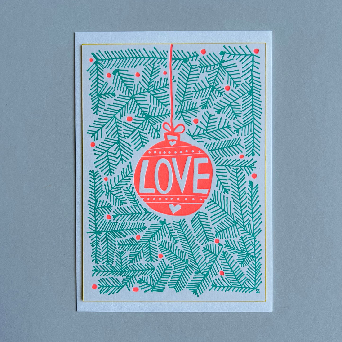 Postkarten - Letterpresse Weihnachten, diverse Motive