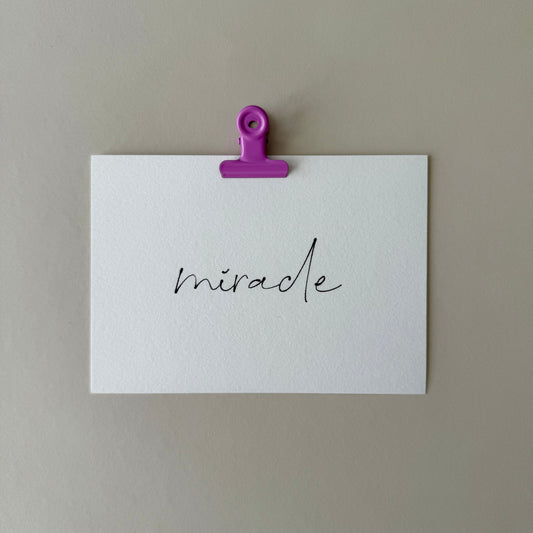 Postkarte - Miracle